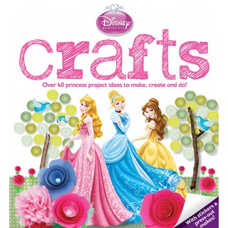 บงกช bongkoch หนังสือภาษาต่างประเทศ DISNEY PRINCESS CRAFT BOOK