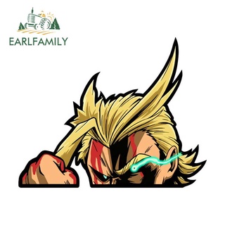 Earlfamily สติกเกอร์ ลายอนิเมะ My Hero Academia 13 ซม. สําหรับติดตกแต่งหน้าต่าง หมวกกันน็อค รถจักรยานยนต์