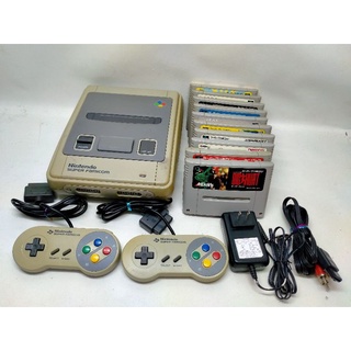 SFC หรือ Super Famicom หรือ Super Nintendo Japan งานแท้ชุดไฟไทยพร้อมเล่น เน้นใช้งาน