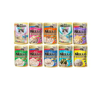 Nekko เพ้าซ์ [ยกลัง48ซอง] อาหารเปียกแมวเน็กโกะ 70g.