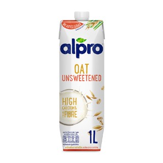 อัลโปรข้าวโอ๊ต ยูเอชที รสจืด 1000 มล. นมข้าวโอ๊ต Alpro Oat Unsweetened 1000ml.