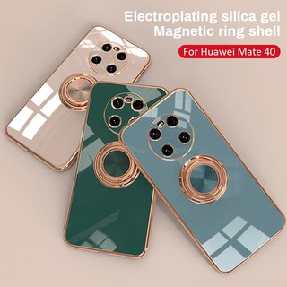 เคสโทรศัพท์มือถือเคลือบเงากันกระแทกสําหรับ Huawei mate 40 30 20 pro nova 5t 7 pro