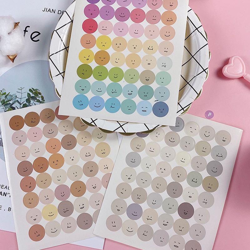 สติกเกอร์ซีล ทรงกลม ลายจุดน่ารัก สีสันสดใส แบบสร้างสรรค์ Diy จํานวน 48 ชิ้น
