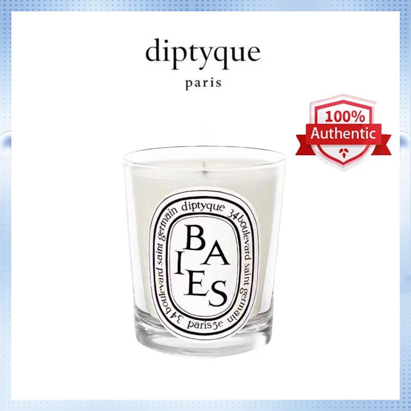 Diptyque Scented Candle 190g Baies Roses Mimosa Figuier Santal Tubereuse