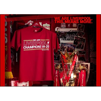 เสื้อบอล เสื้อยืด ลิเวอร์พูล ชุดบอล liverpool ใหม่ล่าสุด เสื้อยืดใส่สบาย ราคาถูก รุ่นฉลองแชมป์