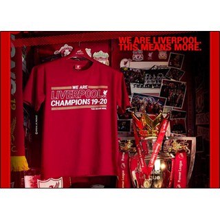 เสื้อบอล เสื้อยืด ลิเวอร์พูล ชุดบอล liverpool ใหม่ล่าสุด เสื้อยืดใส่สบาย ราคาถูก รุ่นฉลองแชมป์