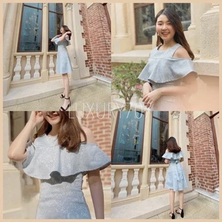 VG9329 ระบายอก น่ารักเรียบร้อย ใส่ได้หลายโอกาส ชุดทำงาน ชุดออกงาน เดรสแฟชั่น เดรสน่ารัก [LUXURY707]