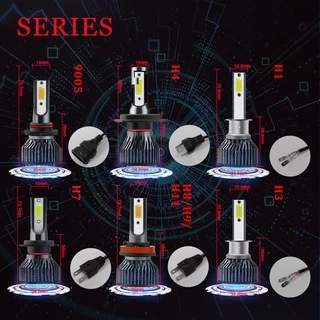 LEADTOPS หลอดไฟหน้าไฟตัดหมอกรถยนต์ H7 H4 Led 4300K 6000K 3000K 8000K 12000K 12V H3 9005 Hb3 9006 Hb4 LED 8000K 1 คู่