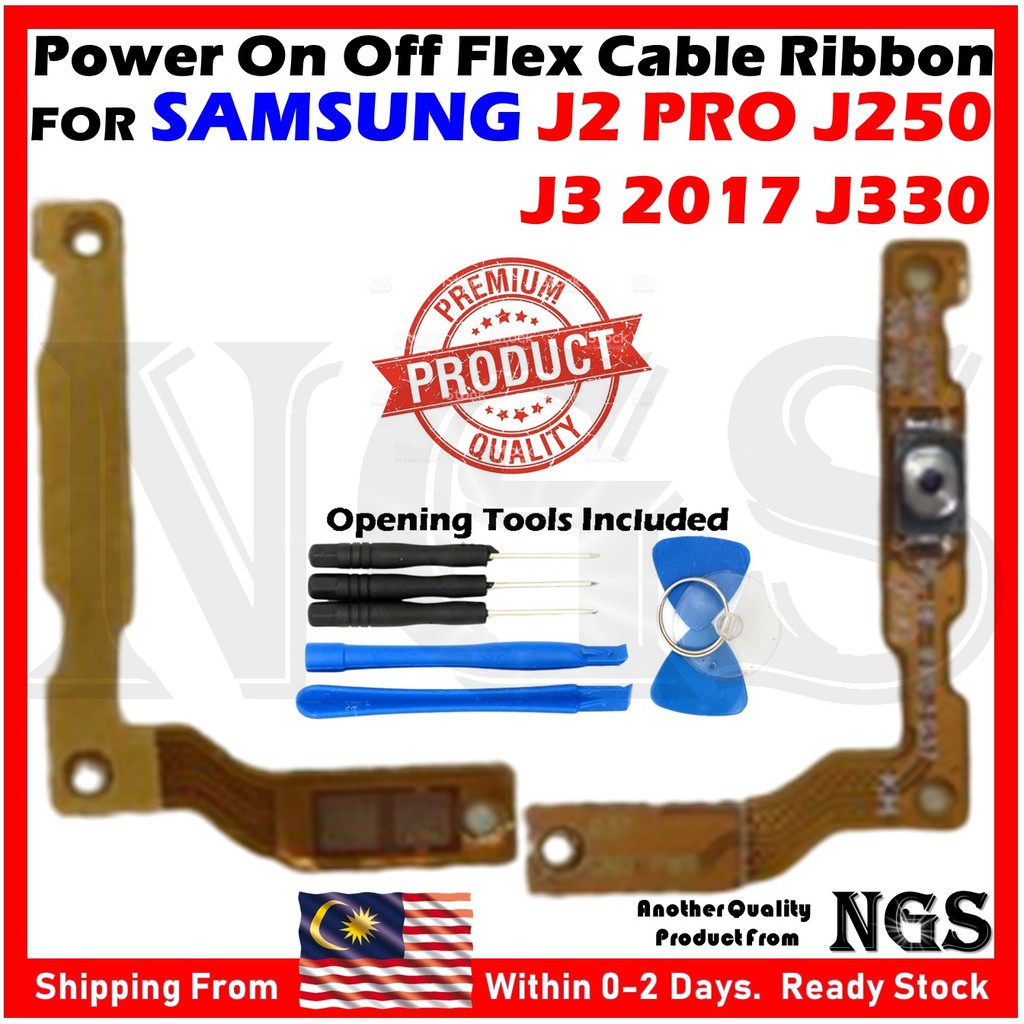 On Off Flex Cable Ribbon สําหรับ Samsung Galaxy J2 PRO J250 Samsung Galaxy J3 2017 J330 พร้อมเครื่อง