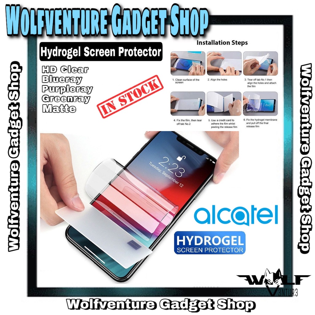 Alcatel 2021 1 1L 1L Pro 1S 3L ตัวป้องกันหน้าจอไฮโดรเจล