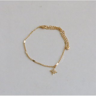[พร้อมส่ง] สร้อยข้อเท้า Shining star ankle bracelet gold ✨ ห่อของขวัญฟรี!!