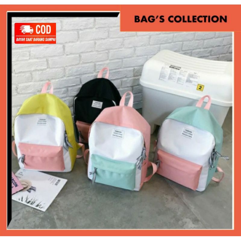 THREE TONE MINI BACKPACK/KOREAN MINI BACKPACK