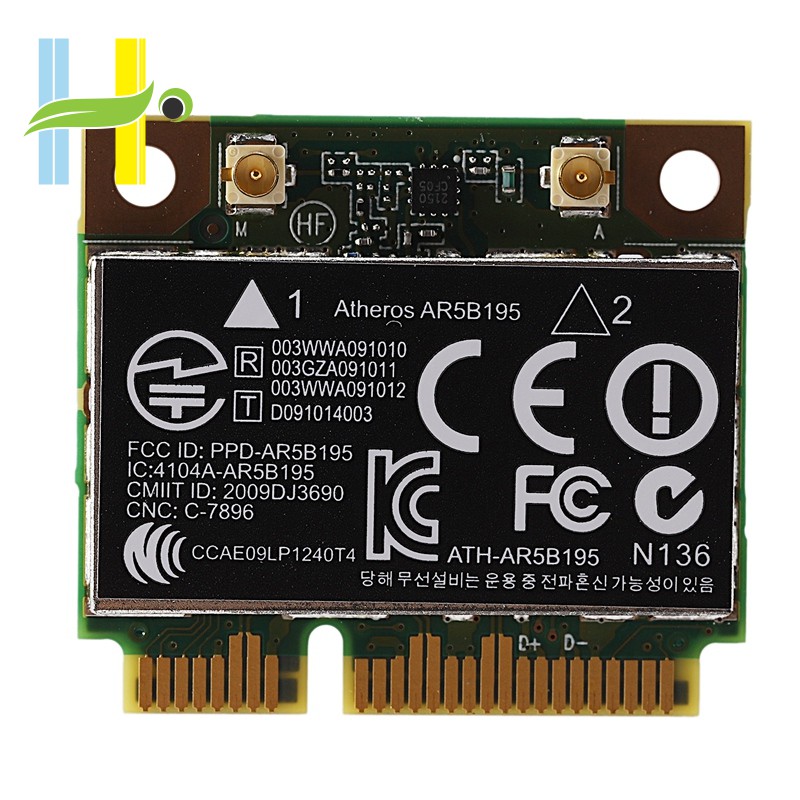 AR9285 AR5B195 Mini PCI-E การ์ดไร้สายสําหรับ 430 431 435 436 4530S