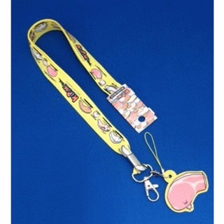 แท้ 100% จากญี่ปุ่น สายคล้องคอห้อยโทรศัพท์และบัตร ซานริโอ คิริมิจัง Neck Strap Sanrio Kirimi-Chan (Yellow)