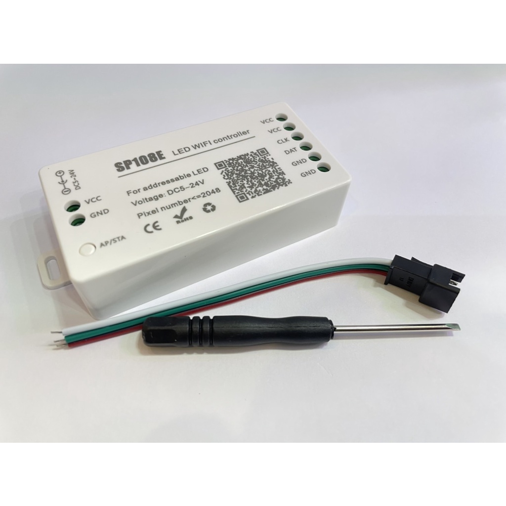 SP108E LED WI-FI  controller   DC5-24V อุปกรณ์ควบคุมไฟ LED แบบไร้สาย สำหรับ 2811-2812