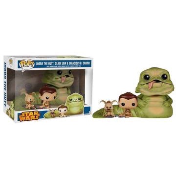 Funko Pop! Jabba The Hutt, Slave Leia, & Salacious B. Crumb