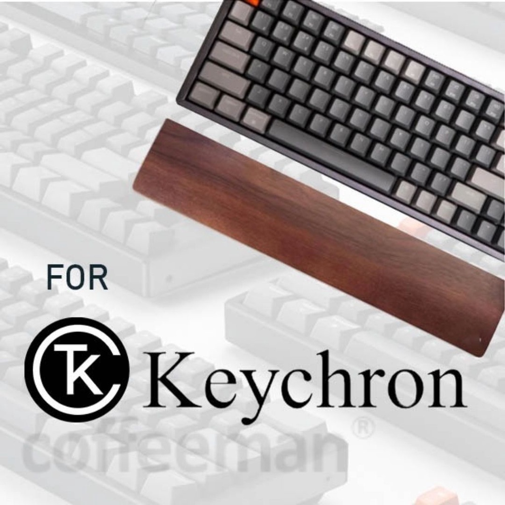 ที่วางฝ่ามือ Keychron ไม้ข้อมือสีดํา K1 K2 K3 K4 K6 K8