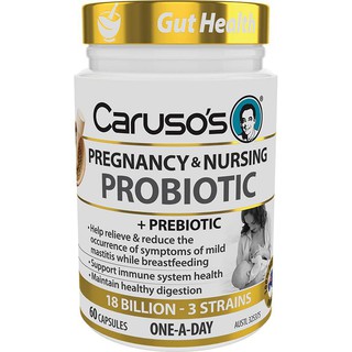 Carusos Natural Health Probiotic Pregnancy &amp; Nursing 60 Capsules