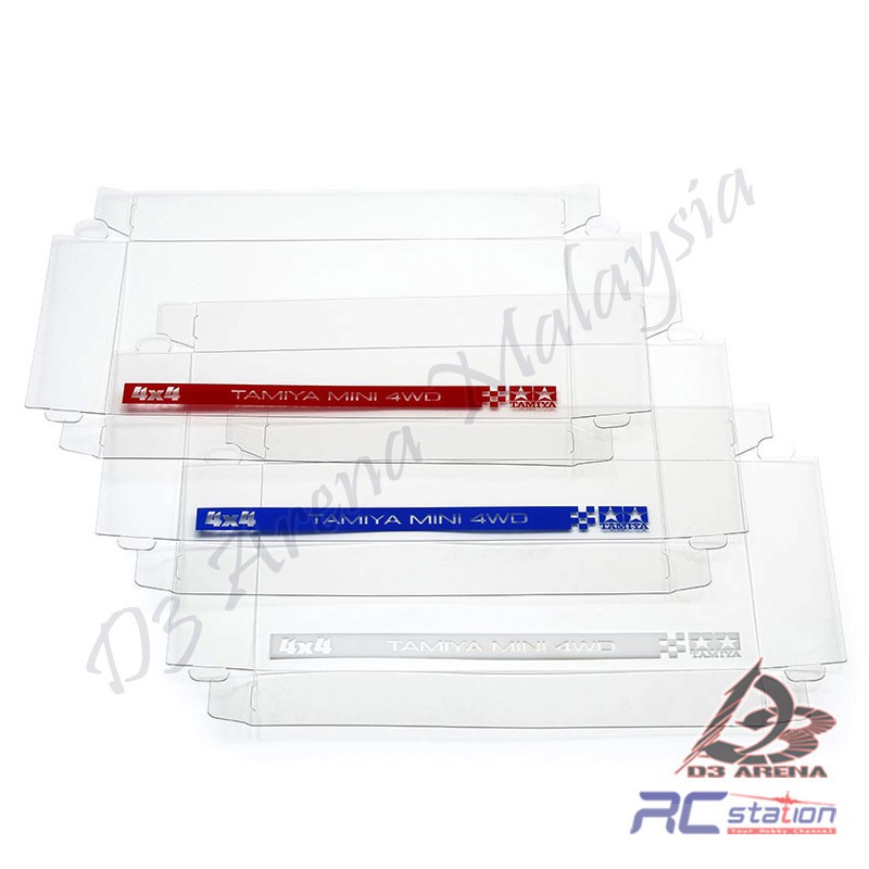 Tamiya 10322 - Basic Mini 4WD Car Box Clear Covers (3 ชิ้น) [10322]