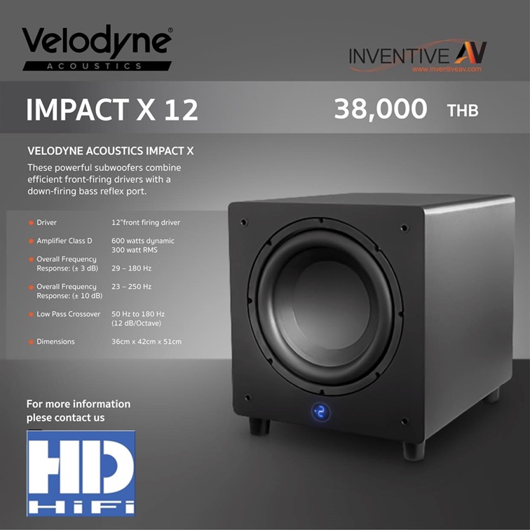 Velodyne Impact X12 Subwoofer Speaker