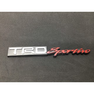 โลโก้ LOGO TRD SPORTIVO ขนาด 16x2cm ติดตกแต่งรถยนต์ TOYOTA สินค้ามีรับประกัน