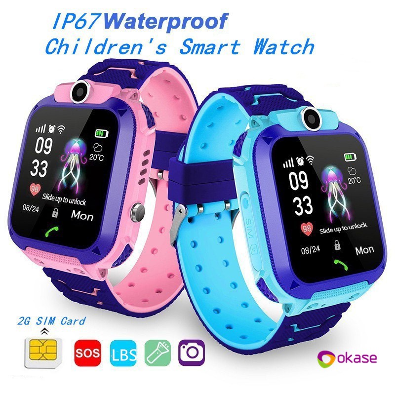 Q12 kids smart watch นาฬิกาเด็ก เด็กดูสมาร์ทกันน้ำ LBS Tracker หน้าจอสัมผัส  เด็กดู Oks | Shopee Thailand
