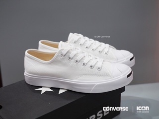 [ใส่โค้ด PRO23 ลดเพิ่ม 7%] Converse Jack Purcell OX - White #พื้นสีขาว #แท้พร้อมถุงShop