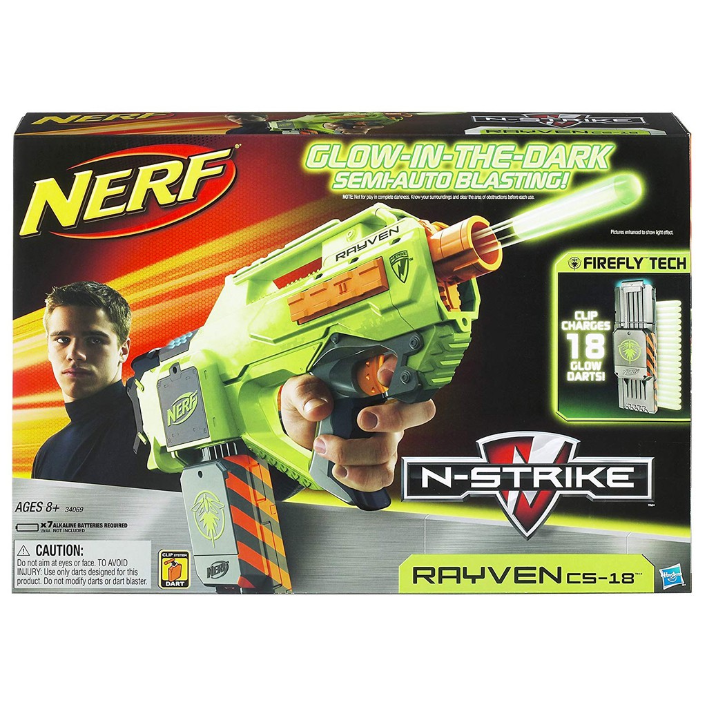 Nerf Gun N-Strike Rayven CS-18 Blaster