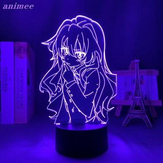 Toradora โคมไฟกลางคืน Led ลายการ์ตูนอนิเมะ Taiga Aisaka+W*Y สําหรับตกแต่งห้องนอนเด็ก ของขวัญวันเกิด