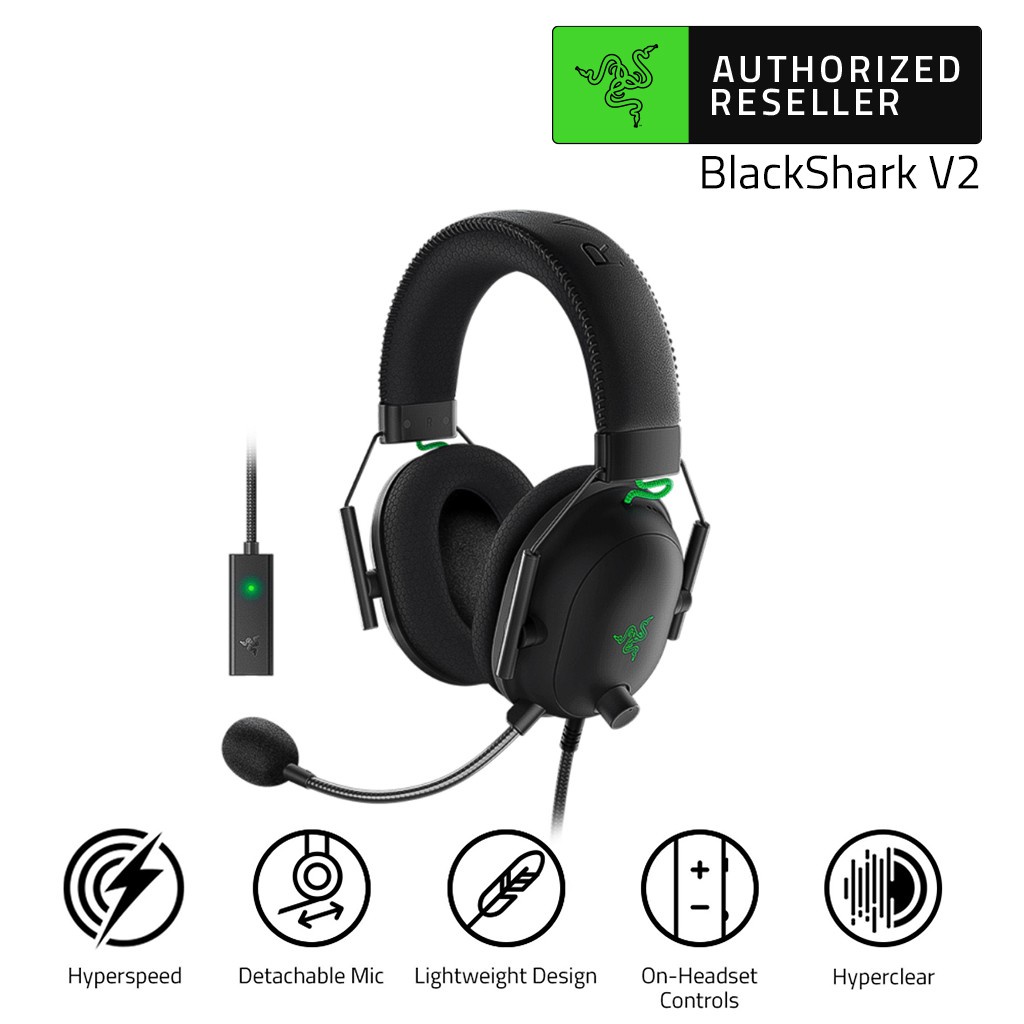 Razer BlackShark V2 Multi-Platform Wired Esports Headset With USB Sound ...