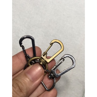 ตะขอคอหมา อะไหล่กระเป๋า ขอเกี่ยวกระเป๋า อุปกรณ์ DIY สีเงิน สีทองเหลือง และสีดำเงาแบบกดฐานเล็ก