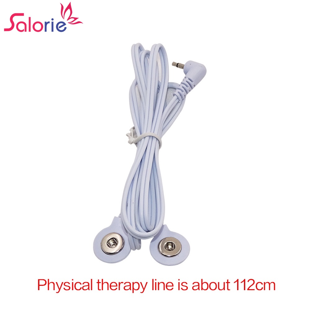 Salorie สายเคเบิลนําไฟฟ้า 2.5 มม. สําหรับเครื่องนวดบําบัดร่างกายดิจิทัล Tens Unit EMS