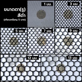 (ยกม้วน 10 เมตร) ตาข่ายพลาสติก PVC ตาข่าย6เหลี่ยมรังผึ้ง ตะแกรงพลาสติก ใช้รองหิน ล้อมรั้ว หน้ากว้าง 90ซม.