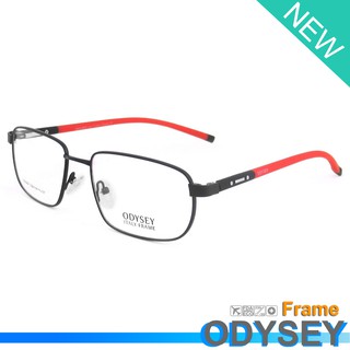 Odysey แว่นตา รุ่น 4294 C-1 สีดำ กรอบเต็ม ขาสปริง วัสดุ สแตนเลส สตีล (สำหรับตัดเลนส์) Eyeglasses