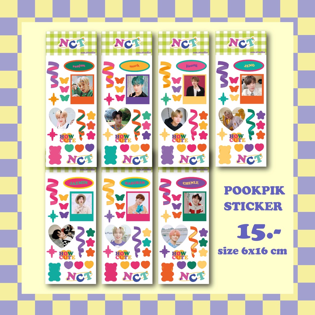 POOKPIK STICKER NCT ไดคัทแล้ว