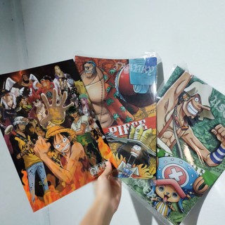 แฟ้ม วันพีช A4 มี 3 ลายให้เลือก อนิเมะ JAPAN ONEPIECE ANIME MANGA CARTOON แฟ้มเอกสาร การ์ตูน One Piece ญี่ปุ่น