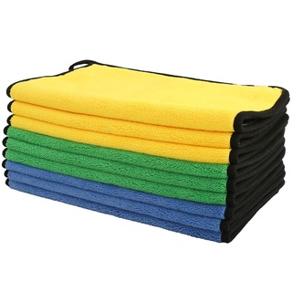 ผ้าไมโครไฟเบอร์ หนามาก ผ้าเช็ดรถ ผ้าไมโครไฟเบอร์ Microfiber Cleaning Cloth ผ้าเช็ดทำความสะอาด ผ้าเอนกประสงค์ 3D