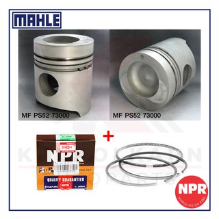 MAHLE ลูกสูบ+แหวน NPR สำหรับ MITSUBISHI FP, HP TURBO รุ่นเครื่อง 6D22-T (หลุม 80)