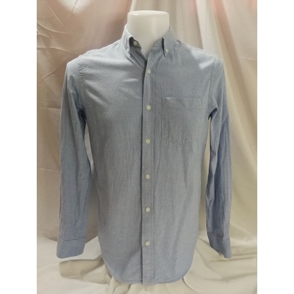 Old Navy​ Brand_2nd hand (BK3)​ เสื้อเชิ้ตแขนยาวอ๊อกฟอร์ดผ้าฝ้าย​ 💯%/ Size S/P/ Made in India 🇮🇳 แท้