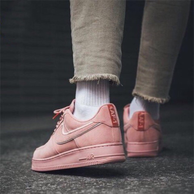 nike air force 1 07 suede pink