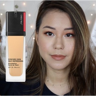 แท้ทั้งร้าน !! รองพื้นคุมมันรุ่นใหม่ SHISEIDO SYNCHRO SKIN SELF-REFRESHING FOUNDATION SPF35 PA++++