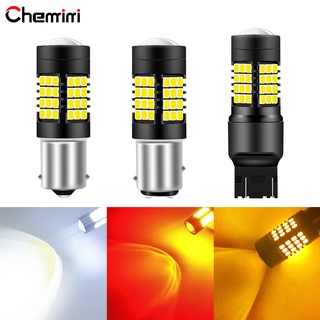 หลอดไฟตัดหมอก 54SMD 1156 BA15S P21W BAU15S 1157 BAY15D 7443 T20 3156 7440 12-30V สําหรับรถยนต์ 1 ชิ้น