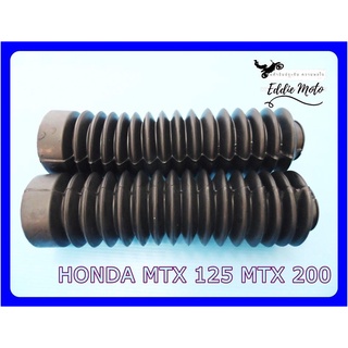 HONDA MTX 125 200 MTX125 MTX200 FRONT FORK RUBBER "BLACK" // ยางกำฝุ่น "สีดำ" ไม่มีเหล็กรัดปลาย สินค้าคุณภาพดี