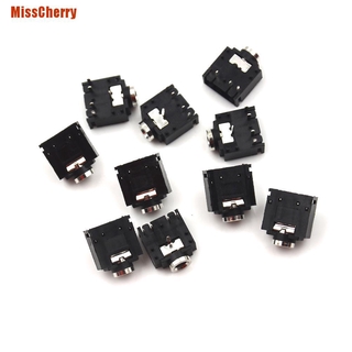 Misscherry อะแดปเตอร์ซ็อกเก็ต Pj - 307 5 Pin Pcb Female 3. 5 มม. จํานวน 10 ชิ้น