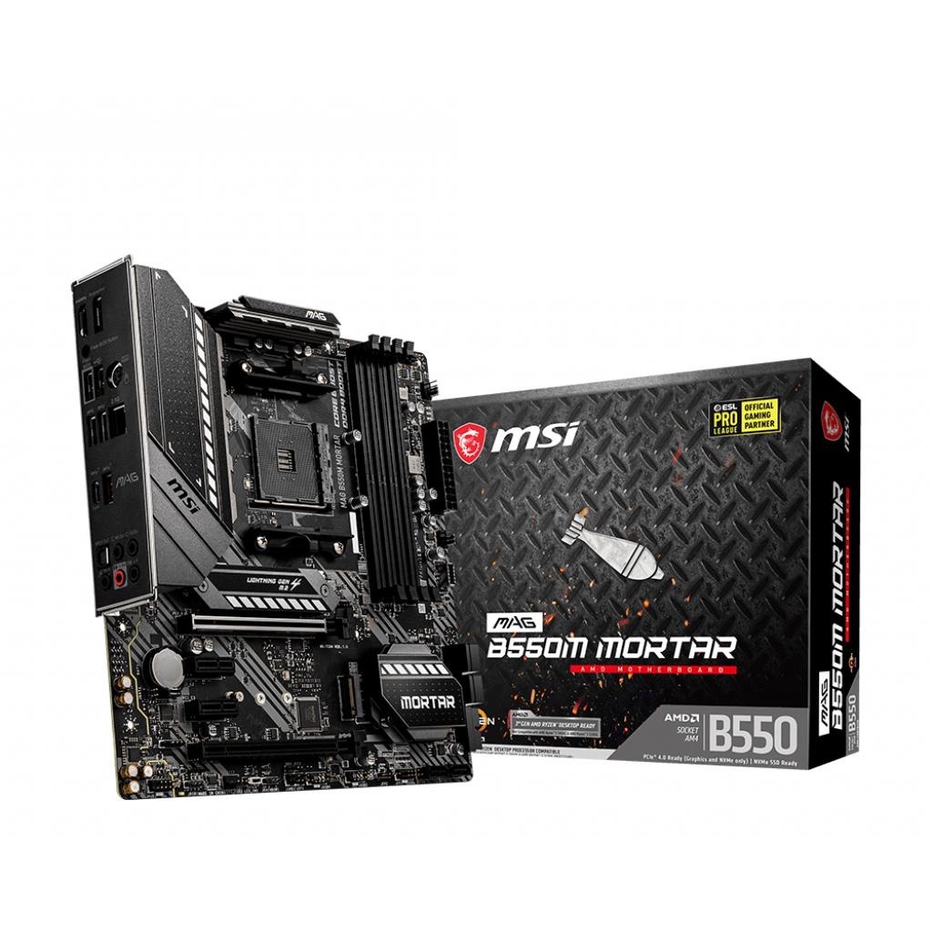 Msi Mother Board Mag B550m Mortar Model Mag B550m Mortar Shopee Thailand