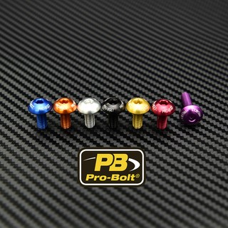 Pro-Bolt อลูมิเนียม หัวโดมสกรีนโลโก้  M5x12,16,20,25mm