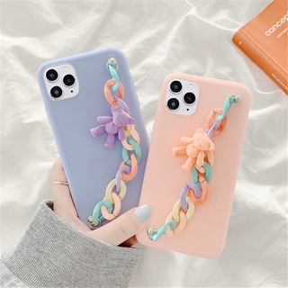 3D Cartoons Bunny Bear Bracelet Candy soft Phone Case เคส oppo realme 5 pro 5i 6i 5s C3 reno 4 PRO 2 z reno4F reno4Z 5G F3 F5 F7 F9 F11 PRO A91 A71 Soft Cover เคสโทรศัพท์กันกระแทก