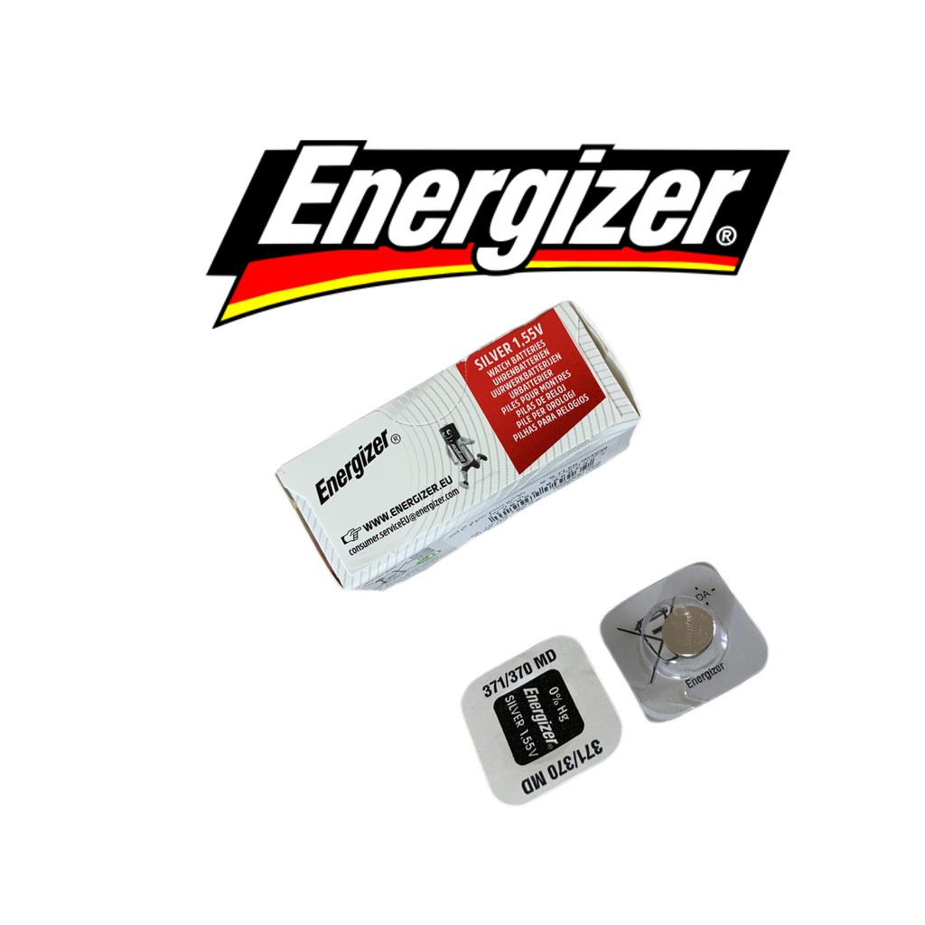 ถ่านกระดุม ถ่านนาฬิกา Energizer 371/370 (SR 920SW,SR 920W) Battery Silver Oxide 1.55V ถ่านกระดุม แพคกิ้งเม็ดเดี่ยว