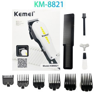 Cordless รุ่น CKML-8821 ปัตตาเลี่ยนตัดผมมีสาย พร้อมหวีรองตัด 4 ขนาด 3,6,10, 13 mm ตัดผมแบตตาเลี่ยน ปัตตาเ