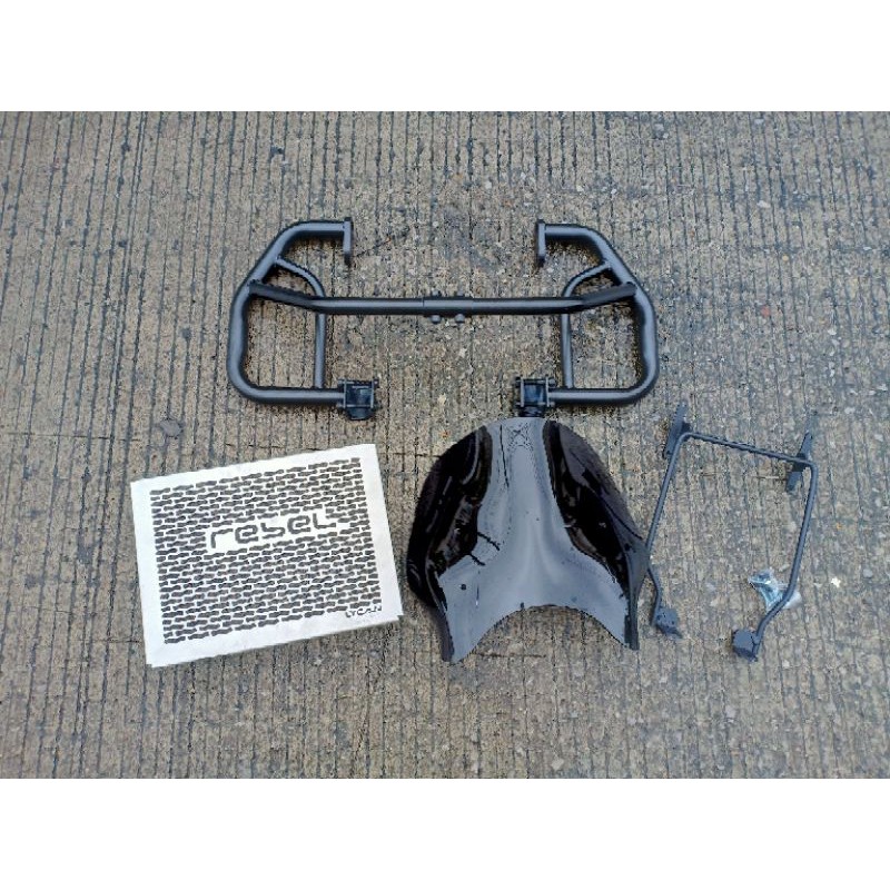 แคชบาร์ Rebel 300,500+ชิวอะคริลิคหนา 3 มม.+การ์ดหม้อน้ำแสตนเลสเกรด 304